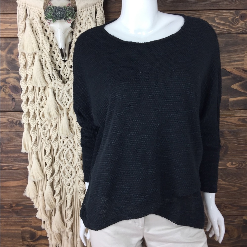 S’twelve |‎ Marl Knit Asymmetrical Tiered Dolman